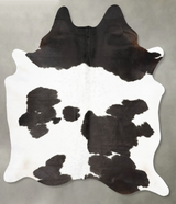 Black and White X-Large Brazilian Cowhide Rug 7'8"H x 6'4"W #B28224 by Hudson Hides
