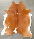Brown and White Regular XX-Large Brazilian Cowhide Rug 8'0"H x 6'5"W #B28232 by Hudson Hides