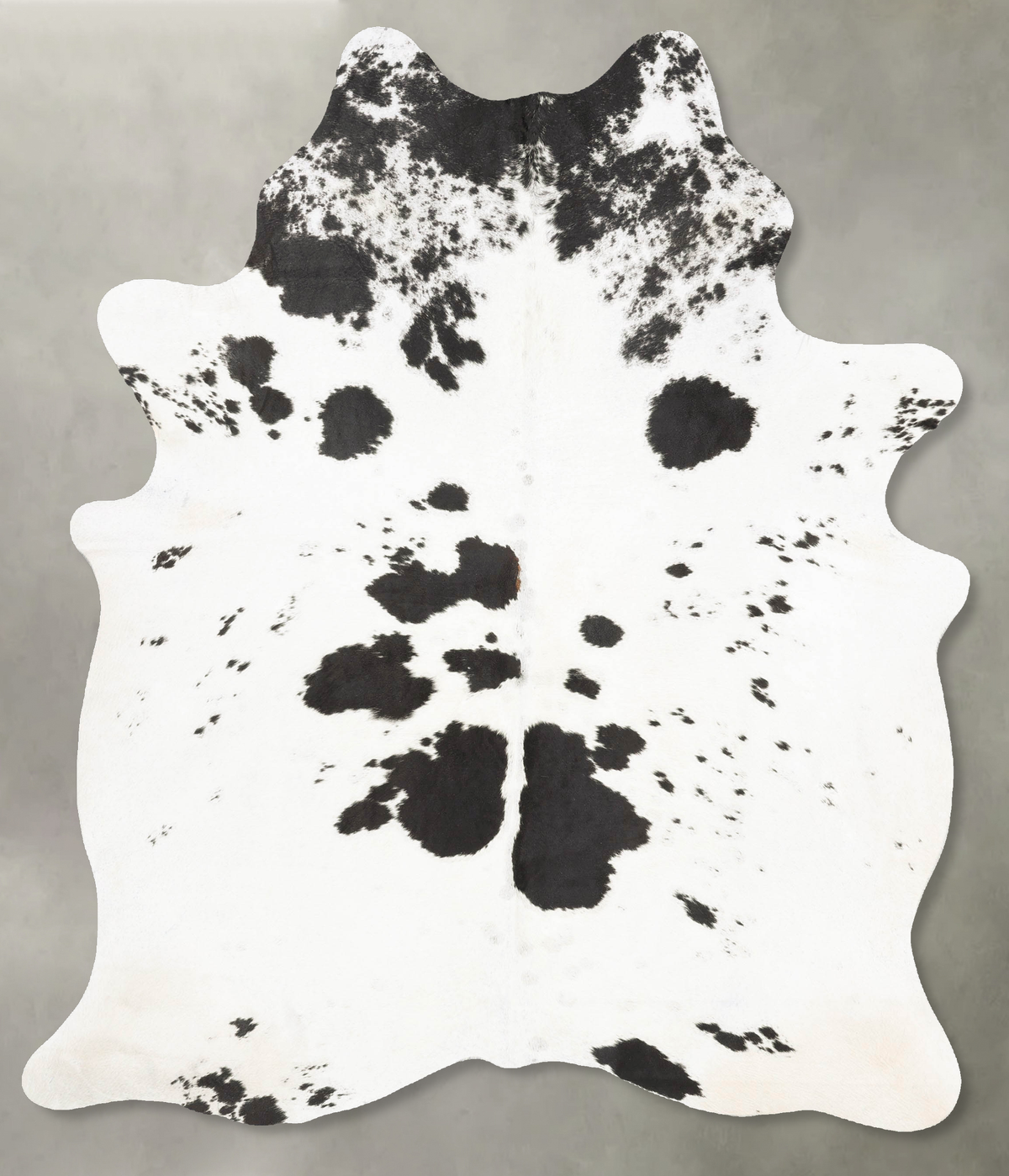 Salt and Pepper Black Cowhide Rug #B28233