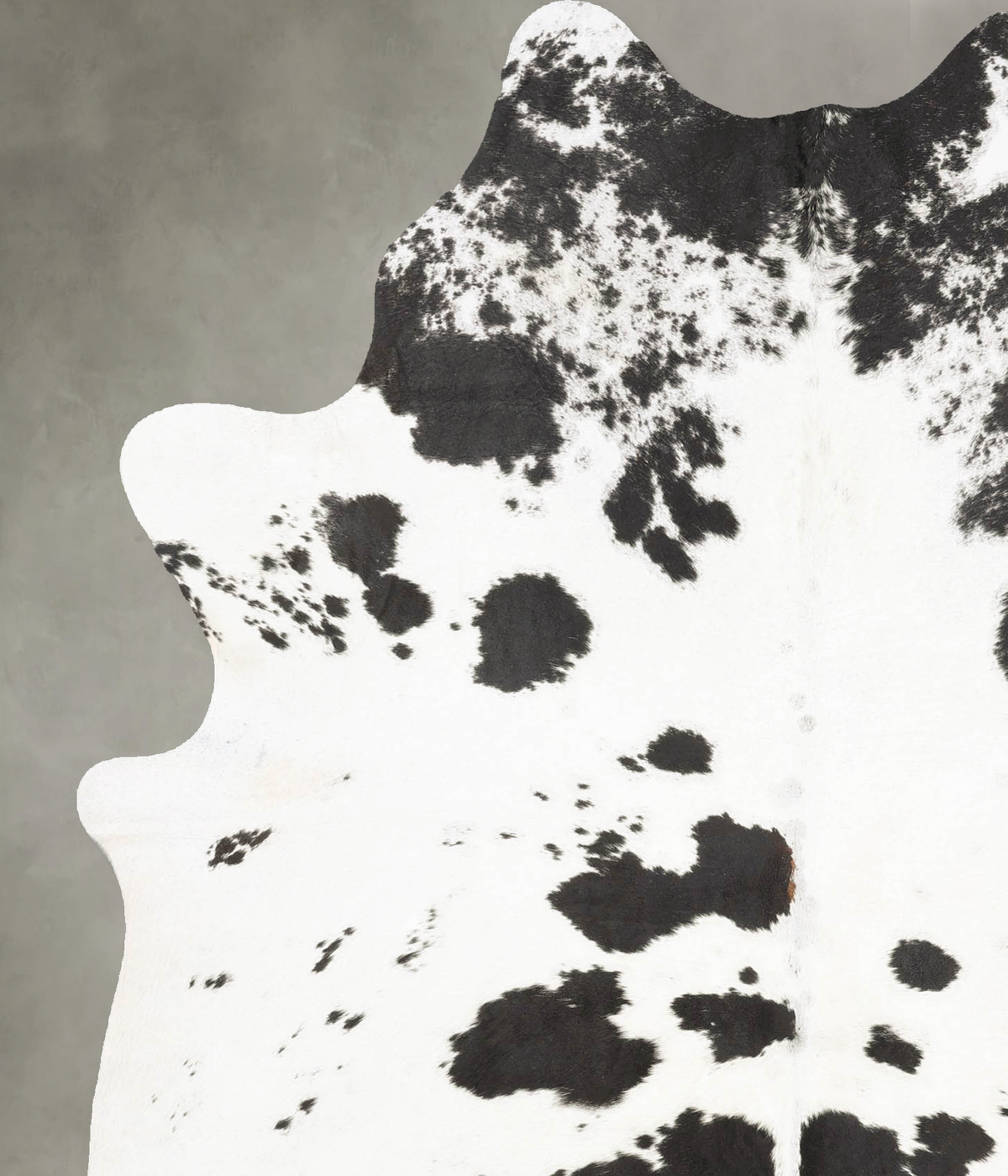 Salt and Pepper Black Cowhide Rug #B28233