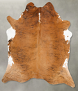 Medium Brindle XX-Large Brazilian Cowhide Rug 8'4"H x 7'2"W #B28245 by Hudson Hides