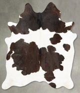Black and White X-Large Brazilian Cowhide Rug 6'11"H x 6'3"W #B28248 by Hudson Hides
