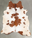 Brown and White XX-Large Brazilian Cowhide Rug 8'3"H x 6'7"W #B28254 by Hudson Hides