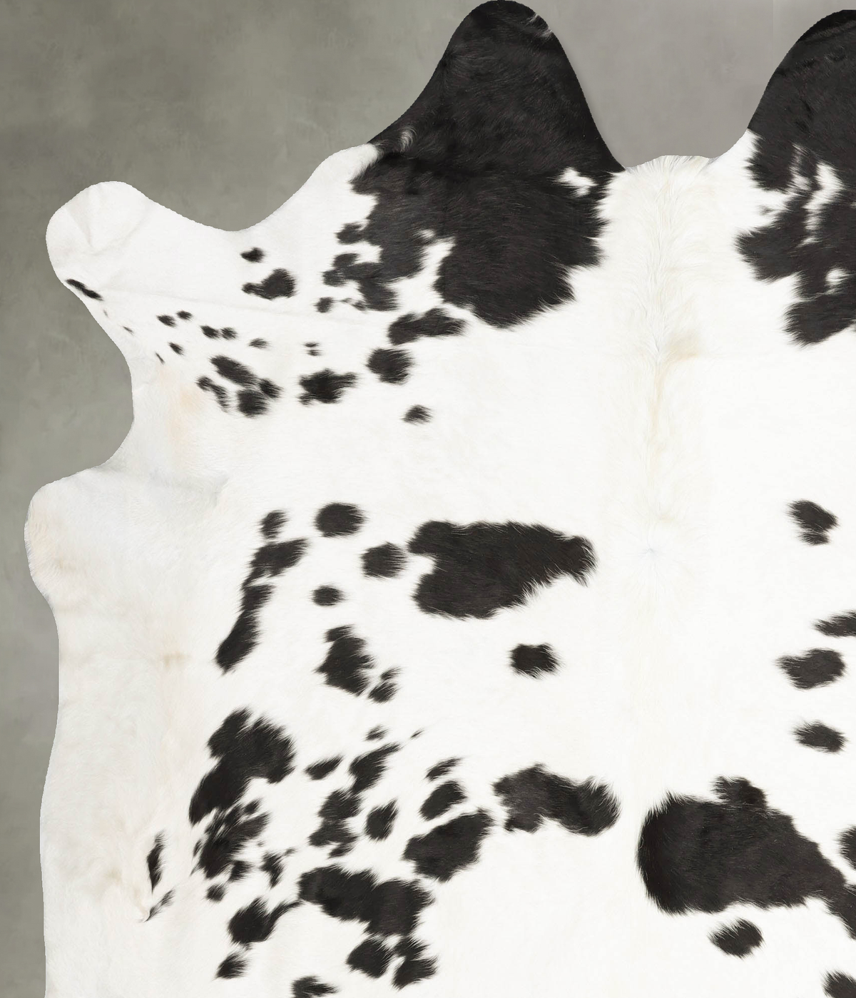 Black and White XX-Large Brazilian Cowhide Rug 7'11"H x 6'8"W #B28260 by Hudson Hides