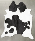 Black and White XX-Large Brazilian Cowhide Rug 8'2"H x 7'0"W #B28263 by Hudson Hides
