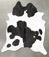 Black and White XX-Large Brazilian Cowhide Rug 8'2"H x 7'0"W #B28263 by Hudson Hides