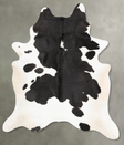Black and White XX-Large Brazilian Cowhide Rug 8'4"H x 6'10"W #B28264 by Hudson Hides