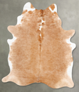 Light Caramel X-Large Brazilian Cowhide Rug 7'9"H x 6'4"W #B28267 by Hudson Hides