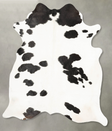 Black and White XX-Large Brazilian Cowhide Rug 7'9"H x 6'7"W #B28279 by Hudson Hides