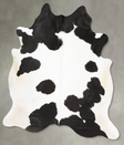 Black and White XX-Large Brazilian Cowhide Rug 7'9"H x 6'7"W #B28282 by Hudson Hides