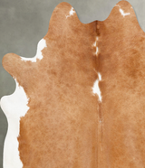 Brown and White Regular XX-Large Brazilian Cowhide Rug 7'10"H x 6'10"W #B28284 by Hudson Hides