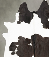 Black and White X-Large Brazilian Cowhide Rug 7'5"H x 6'4"W #B28292 by Hudson Hides