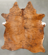 Medium Brindle X-Large Brazilian Cowhide Rug 7'8"H x 5'9"W #B28296 by Hudson Hides