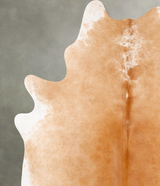 Beige X-Large Brazilian Cowhide Rug 7'11"H x 6'3"W #B28312 by Hudson Hides