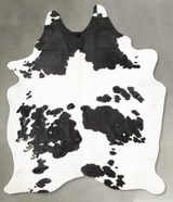 Black and White XX-Large Brazilian Cowhide Rug 9'1"H x 6'8"W #B28315 by Hudson Hides