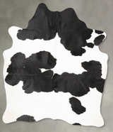 Black and White X-Large Brazilian Cowhide Rug 7'7"H x 5'9"W #B28318 by Hudson Hides