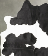 Black and White X-Large Brazilian Cowhide Rug 7'7"H x 5'9"W #B28318 by Hudson Hides