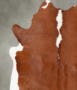 Hereford X-Large Brazilian Cowhide Rug 6'10"H x 6'6"W #B28321 by Hudson Hides