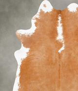 Brown and White Regular XX-Large Brazilian Cowhide Rug 8'3"H x 6'11"W #B28323 by Hudson Hides