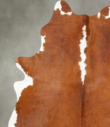 Hereford XX-Large Brazilian Cowhide Rug 7'11"H x 6'4"W #B28328 by Hudson Hides