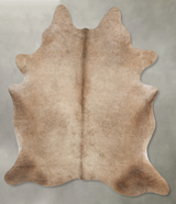 Taupe X-Large Brazilian Cowhide Rug 7'7"H x 6'3"W #B28331 by Hudson Hides