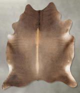 Taupe XX-Large Brazilian Cowhide Rug 7'9"H x 6'9"W #B28334 by Hudson Hides