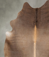 Taupe XX-Large Brazilian Cowhide Rug 7'9"H x 6'9"W #B28334 by Hudson Hides