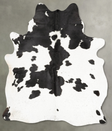 Black and White X-Large Brazilian Cowhide Rug 7'8"H x 6'3"W #B28336 by Hudson Hides