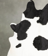 Black and White XX-Large Brazilian Cowhide Rug 8'0"H x 6'9"W #B28338 by Hudson Hides