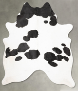Black and White X-Large Brazilian Cowhide Rug 7'10"H x 6'2"W #B28339 by Hudson Hides