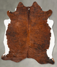 Medium Brindle X-Large Brazilian Cowhide Rug 6'10"H x 6'2"W #B28352 by Hudson Hides