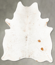Salt and Pepper Brown X-Large Brazilian Cowhide Rug 7'8"H x 5'10"W #B28354 by Hudson Hides