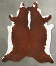 Hereford XX-Large Brazilian Cowhide Rug 7'10"H x 7'2"W #B28357 by Hudson Hides