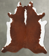 Hereford XX-Large Brazilian Cowhide Rug 7'10"H x 7'2"W #B28357 by Hudson Hides