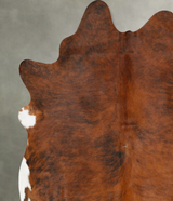 Medium Brindle XX-Large Brazilian Cowhide Rug 8'0"H x 7'5"W #B28363 by Hudson Hides