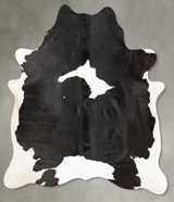 Black and White XX-Large Brazilian Cowhide Rug 8'3"H x 6'9"W #B28364 by Hudson Hides