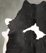 Black and White XX-Large Brazilian Cowhide Rug 8'3"H x 6'9"W #B28364 by Hudson Hides