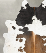 Chocolate and White XX-Large Brazilian Cowhide Rug 8'5"H x 7'0"W #B28366 by Hudson Hides