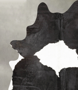 Black and White XX-Large Brazilian Cowhide Rug 8'8"H x 6'8"W #B28369 by Hudson Hides