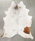 Salt and Pepper Brown XX-Large Brazilian Cowhide Rug 8'0"H x 6'9"W #B28374 by Hudson Hides