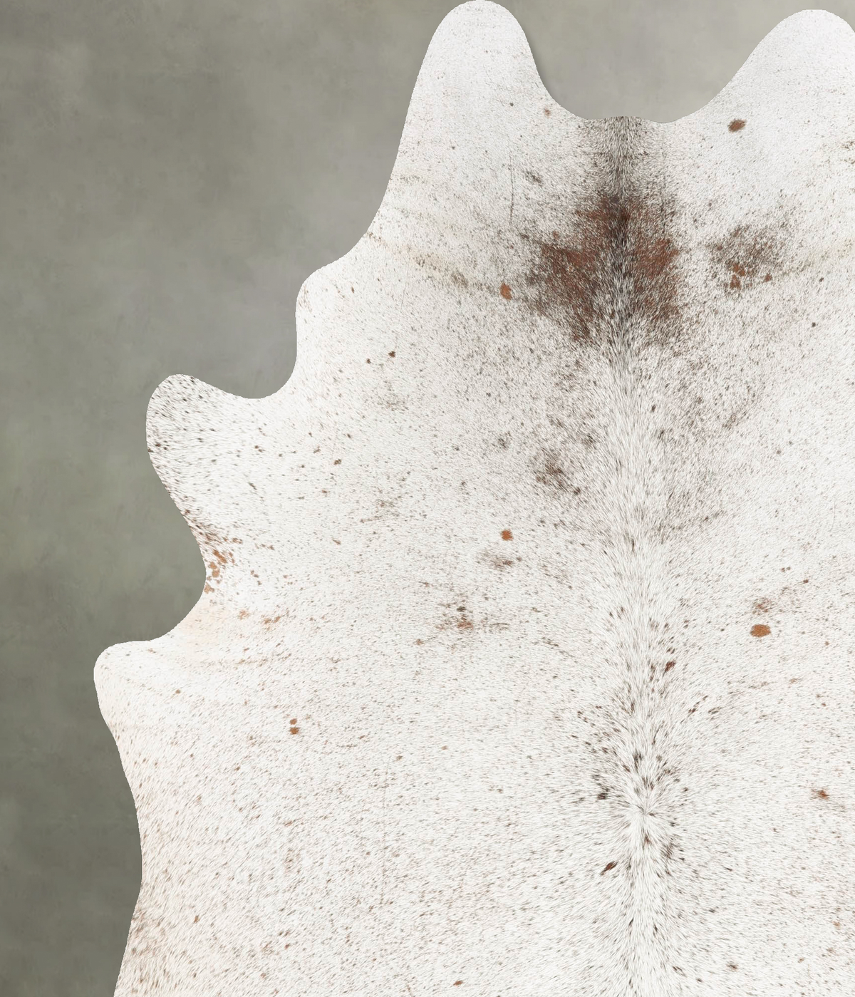 Salt and Pepper Brown XX-Large Brazilian Cowhide Rug 8'0"H x 6'9"W #B28374 by Hudson Hides