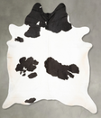 Black and White XX-Large Brazilian Cowhide Rug 9'3"H x 7'8"W #B28375 by Hudson Hides