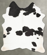 Black and White X-Large Brazilian Cowhide Rug 7'4"H x 5'8"W #B28376 by Hudson Hides