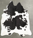 Black and White XX-Large Brazilian Cowhide Rug 7'7"H x 6'8"W #B28379 by Hudson Hides