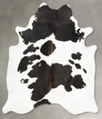Chocolate and White Large Brazilian Cowhide Rug 6'9"H x 5'8"W #B28387 by Hudson Hides
