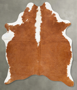 Hereford Large Brazilian Cowhide Rug 6'8"H x 5'1"W #B28403 by Hudson Hides