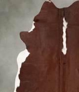 Hereford X-Large Brazilian Cowhide Rug 6'11"H x 6'6"W #B28405 by Hudson Hides
