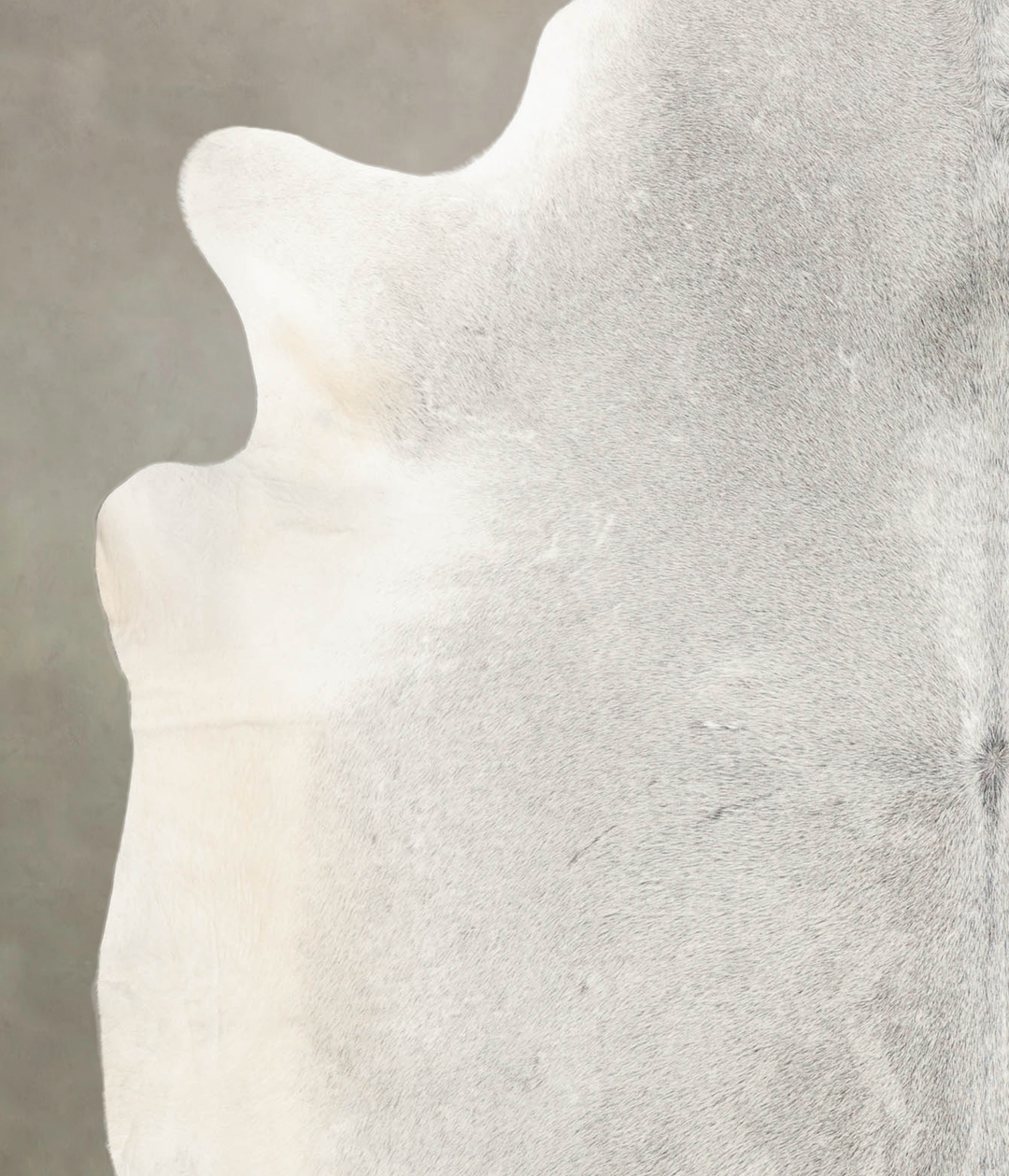 Medium Grey XX-Large Brazilian Cowhide Rug 7'3"H x 6'10"W #B2841 by Hu