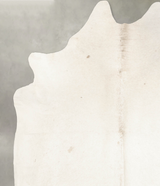 Solid White XX-Large Brazilian Cowhide Rug 8'2"H x 6'7"W #B2842 by Hudson Hides