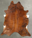 Medium Brindle XX-Large Brazilian Cowhide Rug 8'3"H x 7'4"W #B28432 by Hudson Hides